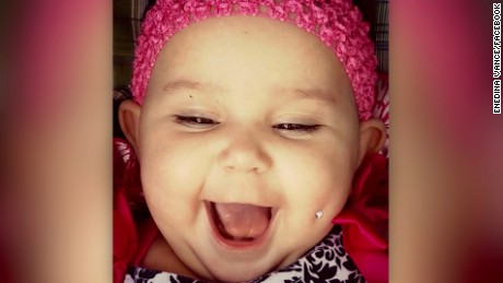 Enedina Vance Photoshopped a diamond piercing on a picture of her 6-month-old daughter.