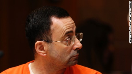 Former Michigan State University and USA Gymnastics doctor Larry Nassar appears in court in June.