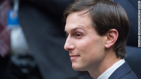 Jared Kushner, son-in-law and senior adviser to US President Donald Trump, looks on during a meeting between Trump and Republican congressional leaders in the Roosevelt Room at the White House in Washington, DC, on June 6, 2017. (NICHOLAS KAMM/AFP/Getty Images)