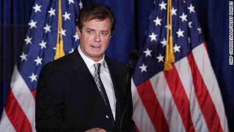 WASHINGTON, DC - APRIL 27:  Paul Manafort, advisor to Republican presidential candidate Donald Trump&#39;s campaign, checks the teleprompters before Trump&#39;s speech at the Mayflower Hotel April 27, 2016 in Washington, DC. A real estate billionaire and reality television star, Trump beat his GOP challengers by double digits in Tuesday&#39;s presidential primaries in Pennsylvania, Maryland, Deleware, Rhode Island and Connecticut. &quot;I consider myself the presumptive nominee, absolutely,&quot; Trump told supporters at the Trump Tower following yesterday&#39;s wins.  (Photo by Chip Somodevilla/Getty Images)