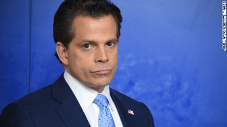 Anthony Scaramucci, named Donald Trump's new White House communications director speaks during a press briefing at the White House in Washington, DC on July 21, 2017.  
Anthony Scaramucci, named Donald Trump's new White House communications director, is a millionaire former hedge fund investor who shores up the stable of bankers in the president's inner circle.It is the first administration role for the 53-year-old Republican fundraiser with telegenic looks who has long been an articulate surrogate for the president and who was first named to his transition team last November.