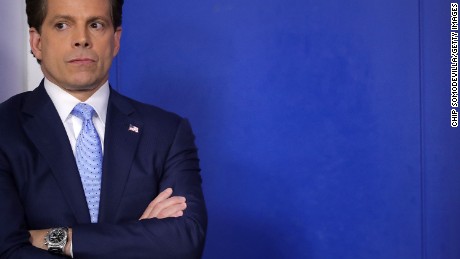 WASHINGTON, DC - JULY 21:  Anthony Scaramucci attends the daily White House press briefing in the Brady Press Briefing Room at the White House July 21, 2017 in Washington, DC. White House Press Secretary Sean Spicer quit after it was announced that Trump hired Scaramucci, a Wall Street financier and longtime supporter, to the position of White House communications director.  (Photo by Chip Somodevilla/Getty Images)