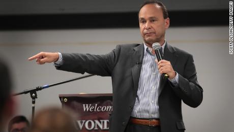 CHICAGO, IL - MARCH 06:  Congressman Luis Gutierrez (D-IL) speaks to guest during a town hall meeting on March 6, 2017 in Chicago, Illinois. 