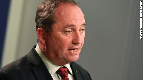 Australia&#39;s Deputy Prime Minister Barnaby Joyce addresses a press conference in Sydney on July 5, 2016.

Three days after polls closed the result is still too close to call, with Prime Minister Malcolm Turnbull&#39;s Liberal/National coalition and the opposition Labor party each short of the 76 seats needed to govern, raising the prospect of a hung parliament.  / AFP / WILLIAM WEST        (Photo credit should read WILLIAM WEST/AFP/Getty Images)