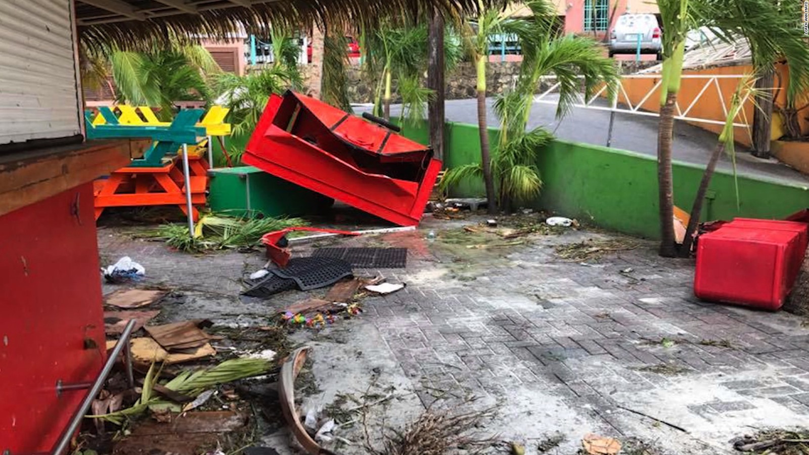 Richard Branson Films Devastation To Necker Island Cnn Video