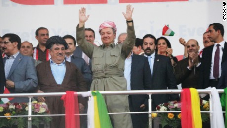 Kurdish leader claims victory for 'yes' vote in independence referendum
