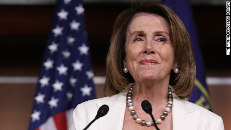 WASHINGTON, DC - SEPTEMBER 14:  House Minority Leader Nancy Pelosi (D-CA) answers questions during her weekly press conference at the U.S. Capitol September 14, 2017 in Washington, DC. Pelosi answered questions on reports of reaching an agreement on the DREAM Act and a potential path to citizenship with U.S. President Donald Trump during the press conference.  (Photo by Win McNamee/Getty Images)