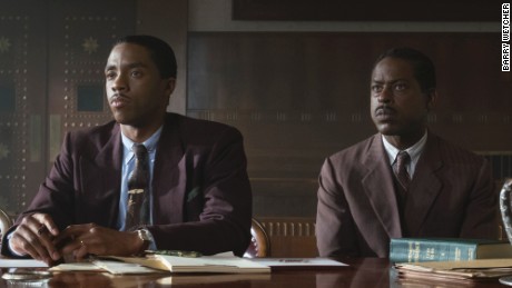 Chadwick Boseman and Sterling K. Wilson in 'Marshall'
