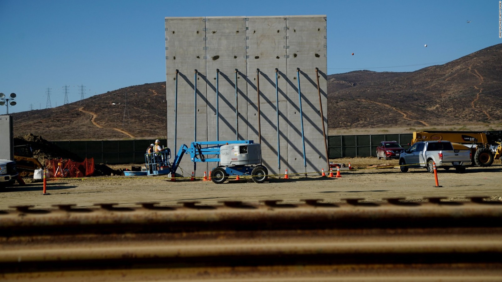 Watch Trump S Border Wall Prototypes Being Built CNN Video