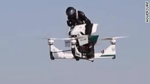 Watch Dubai Police test its latest gadget -- a flying motorbike