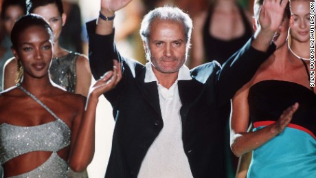 Photo by STEVE WOOD
Naomi Campbell and Gianni Versace
FASHION SHOW, PARIS, FRANCE - 1996