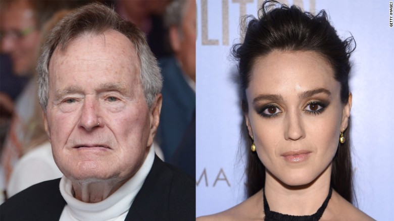 George Hw Bush Responds After Actress Accuses Him Of Sexual Assault Cnn 