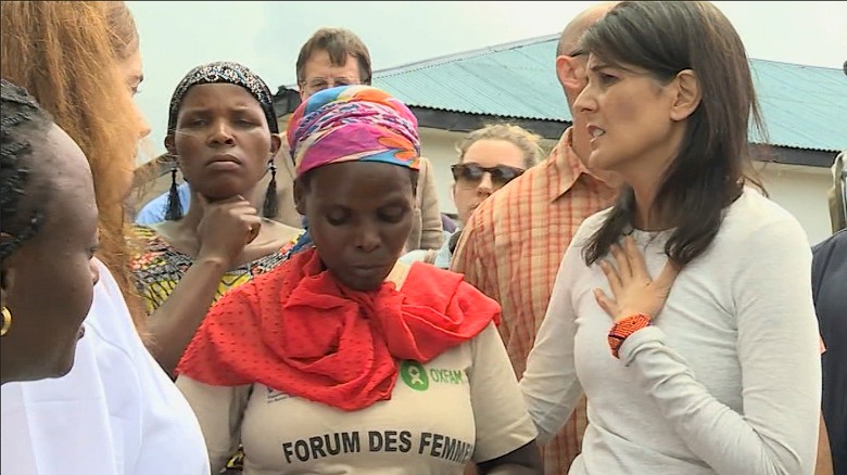 Nikki Haley reflects amid displaced Congolese