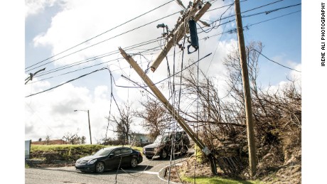 More than half of the island's homes still have no electricity.