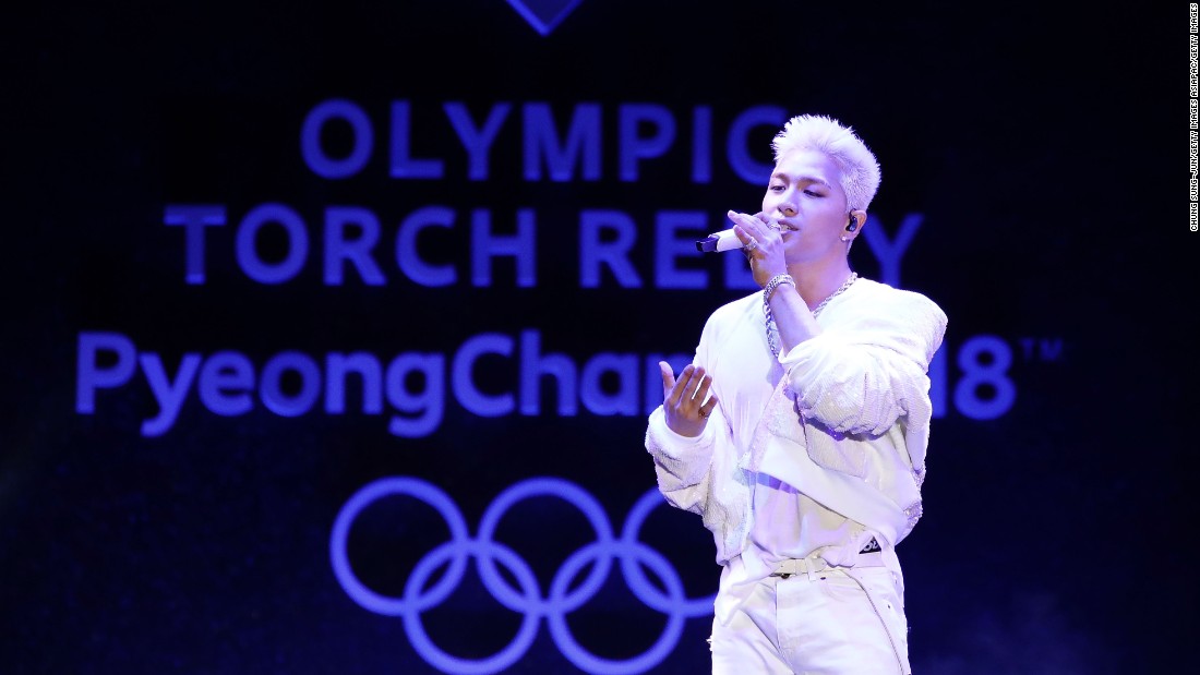 A ceremony to mark the flame&#39;s arrival featured K-pop sensation Taeyang, an &lt;a href=&quot;http://edition.cnn.com/2017/06/21/sport/big-bang-taeyang-south-korea-pyeongchang-winter-olympics/index.html&quot;&gt;honorary ambassador f&lt;/a&gt;or next year&#39;s Winter Games.