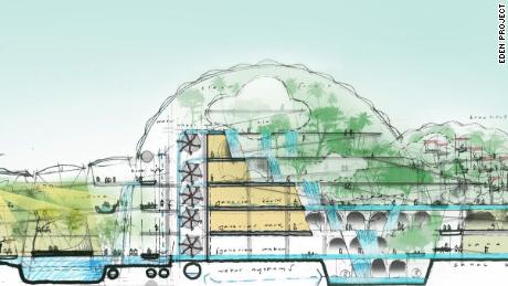 A drawing of the proposed Qingdao site.