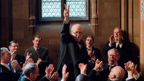 Gary Oldman as Winston Churchill in 'Darkest Hour' 