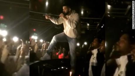 Drake told a fan in the crowd to &quot;stop touching girls&quot; mid-performance