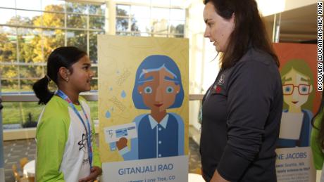 Gitanjali Rao with Kathleen Shafer.