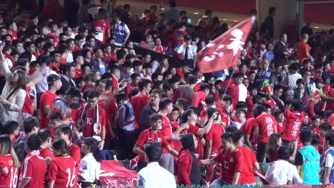 Hong Kong Football Fans Boo China S Anthem CNN Video