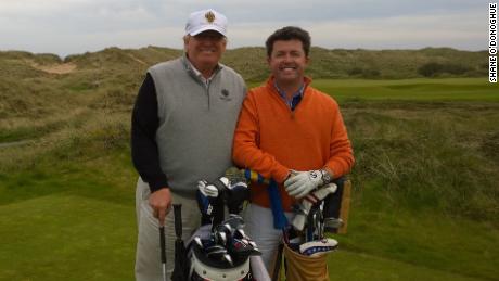 What's it like playing golf with US President Donald Trump?