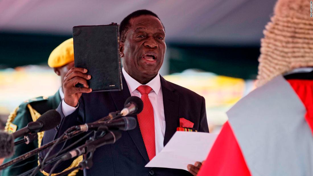 Billedresultat for mnangagwa sworn in