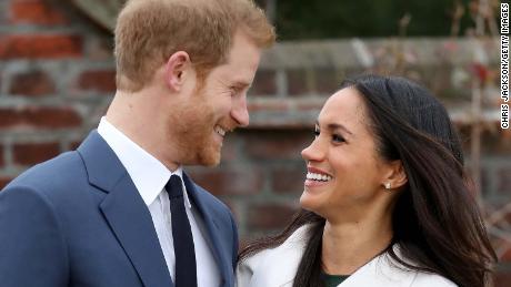 The pair appeared overjoyed as they appeared for photographers on a slightly overcast Monday afternoon in London.