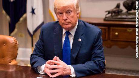 WASHINGTON, DC - NOVEMBER 28: (AFP OUT) U.S. President Donald Trump speaks to the media during a meeting with congressional leadership in the Roosevelt Room at the White House on November 28, 2017 in Washington, DC. Trump spoke on the recent intercontinental ballistic missile launch by North Korea. Democratic leaders Sen. Charles Schumer, D-NY, and Re. Nancy Pelosi, D-CA, skipped the meeting with President Trump. (Photo by Kevin Dietsch-Pool/Getty Images)