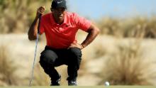 <strong>Pain free:</strong> Able to swing freely and aggressively and appearing to experience no discomfort as he bent down, Woods' comeback at the Hero World Challenge showed promising signs.
