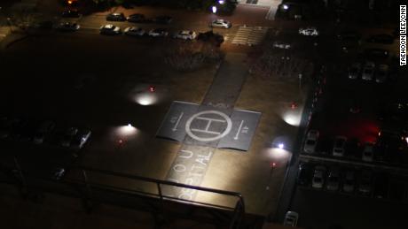 The helipad at Ajou University Hospital in the South Korean capital, where Dr Lee Cook-Jong first met the critically injured defector.