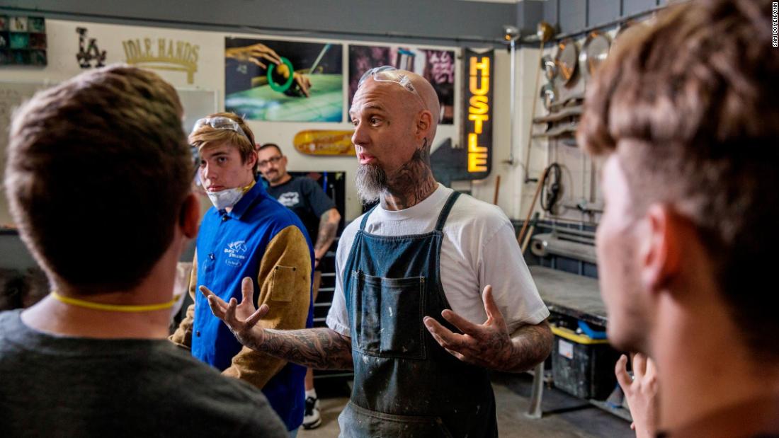Valencia battled drug dependency and homelessness as a teen. His unstable home life was a source of aimlessness. Once he cleaned up his life and found a passion in custom car restoration, he wanted to share his skill set with youth who could benefit from it.