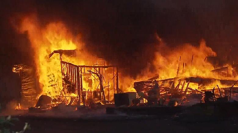Firefighters weary after a week of wildfires 