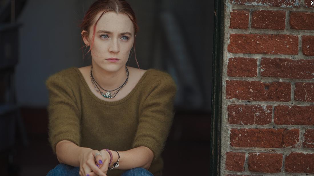 Saoirse Ronan stars in &#39;Lady Bird.&#39; The film scored four nominations, including best musical or comedy.