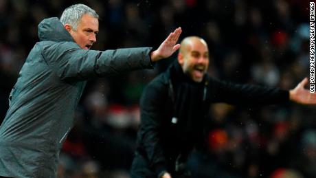 By beating United, City became the first team to win 14 successive English top-flight games in a single season