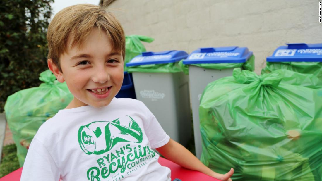 Ryan Hickman is &lt;a href=&quot;http://www.cnn.com/2017/03/09/us/recycling-boy-trnd/index.html&quot;&gt;passionate about recycling&lt;/a&gt;. After he learned about the process, he began by collecting his neighbors&#39; recyclables. Soon family members and friends were saving their bottles and cans for him, too. The 8-year-old&#39;s efforts have since become a thriving, community-wide business that has recycled more than 275,000 cans and bottles -- a total of 60,000 pounds, and counting. Every week, he sorts through recyclables from his &quot;customers&quot; all over Orange County. He and his parents take them by the truckload to the local redemption center.