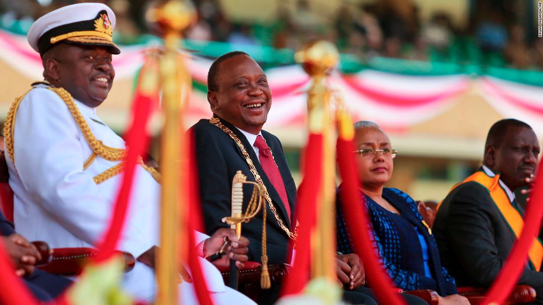 Kenya&#39;s President Uhuru Kenyatta, center, suffered through a difficult 2017.