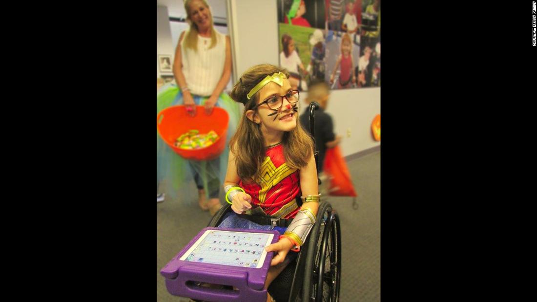 Avery attended an Easter Seals Greater Houston event dressed as Wonder Woman. Easter Seals is a nonprofit that provides services for children and adults with autism, special needs, and developmental and physical disabilities. 