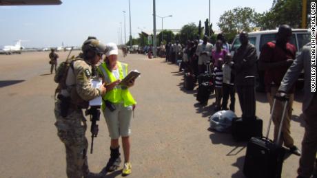 Shackelford in South Sudan in December 2013.