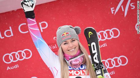Lindsey Vonn won her first World Cup race since Janury 2017.