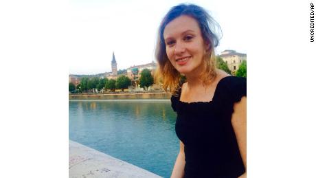 Rebecca Dykes was apparently strangled with a rope, a Lebanese security source said.