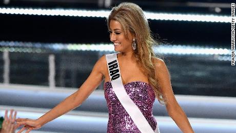 Sarah Idan represents Iraq in the 2017 Miss Universe Pageant at The Axis at Planet Hollywood Resort &amp; Casino on November 26, 2017 in Las Vegas, Nevada.