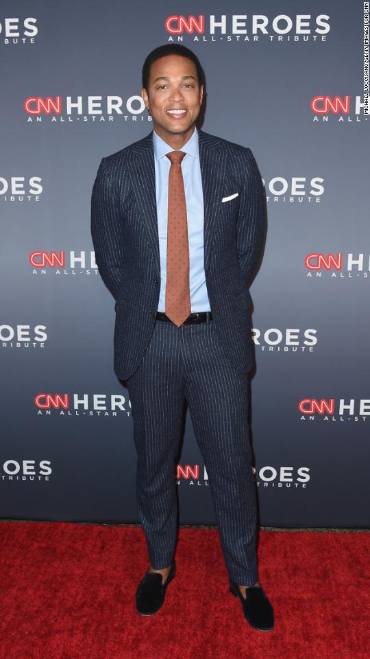 CNN anchor Don Lemon arrives at the 2017 CNN Heroes tribute.