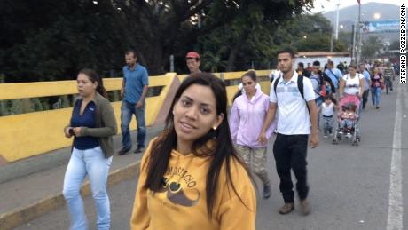 Galindez didn't look back at her life in Venezuela. After crossing the border her focus was on the future and what it might bring her in Chile. 
