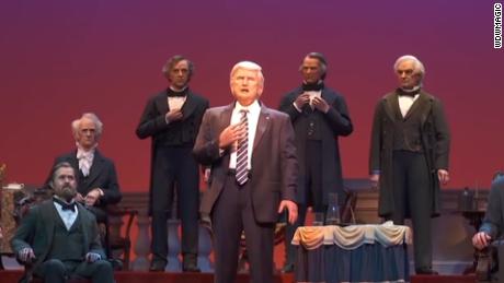 animatronic president trump disney