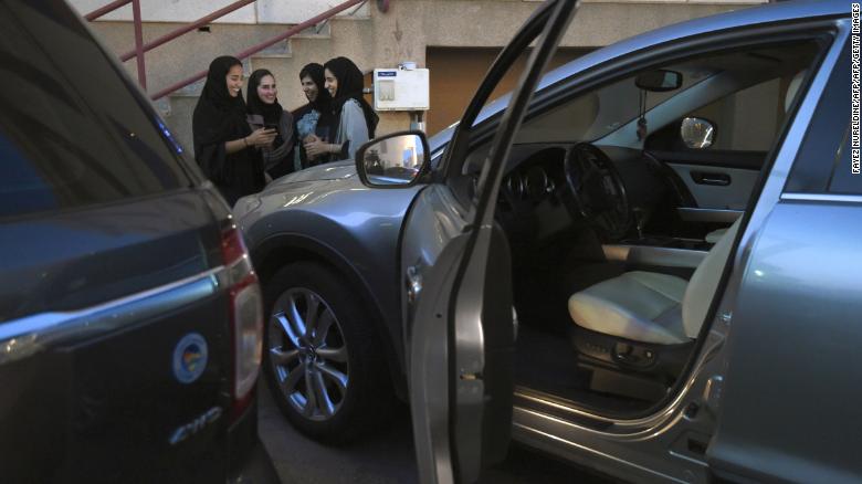Saudi women take part in a training programme for new female drivers at Careem, a chauffeur driven car booking service, at their Saudi offices in Khobar City, some 424 kilometres east of the Saudi capital of Riyadh, on October 10, 2017. 