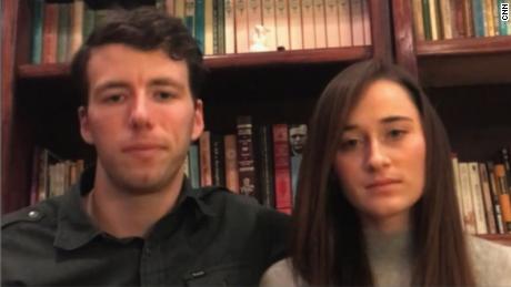 Couple climbed onto train to rescue victims