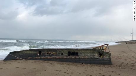 Decomposed bodies have been found on the boats that have washed up on Japan&#39;s northwestern coast this year in record numbers. 