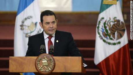 President Jimmy Morales, in Guatemala City last June.