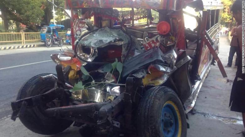 Twenty Catholic pilgrims were killed and nine others injured after a jeepney collided with a bus in the northern Philippines, according to police.
