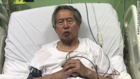 Alberto Fujimori made a video statement on Facebook after days of protests against his pardon. 